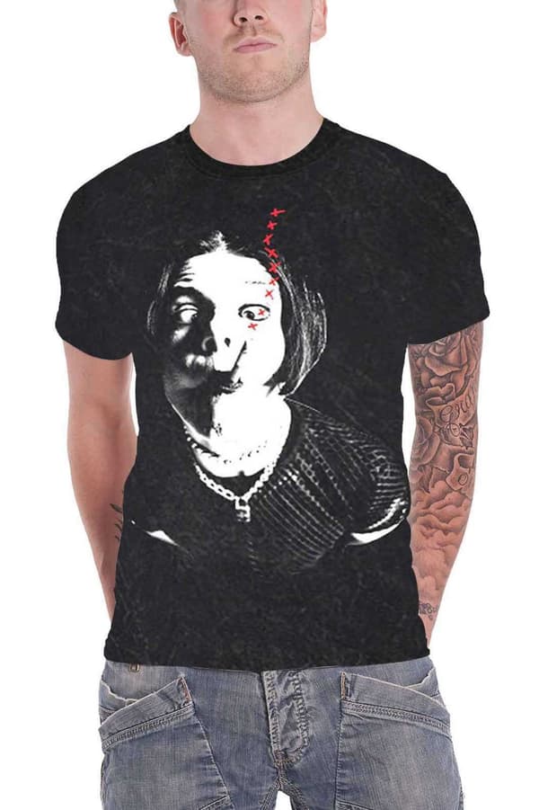 Yungblud T Shirt Weird Logo Official Mens Black Black L