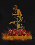 Miniatyrbild 3 av 4: AC/DC T Shirt Bonfire Band Logo Official Unisex Black