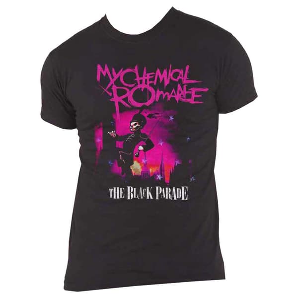 My Chemical Romance T Shirt Black Parade March Band Logo Official Unisex Black