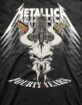 Miniatyrbild 3 av 4: Metallica T Shirt 40th Anniversary Forty Years Band Logo Official Mens Black