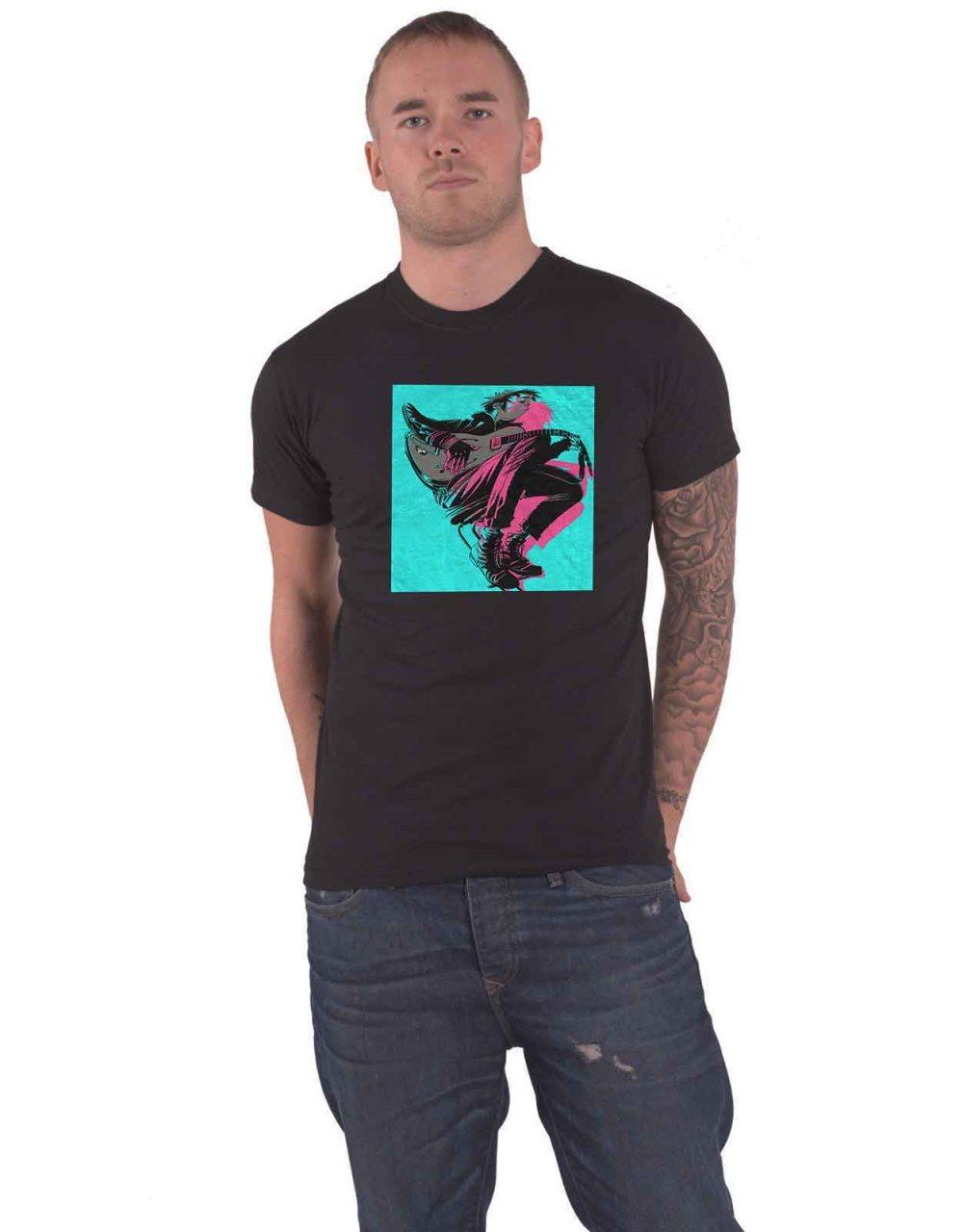 Gorillaz T Shirt Now Now Logo Official Mens Black