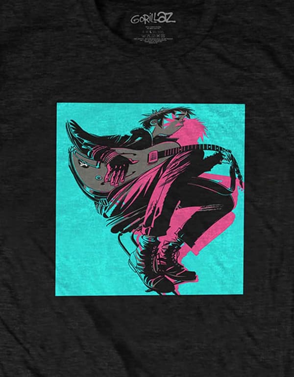 Gorillaz T Shirt Now Now Logo Official Mens Black