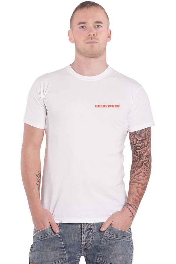 James Bond 007 T Shirt Goldfinger Profile Official Mens White White XL