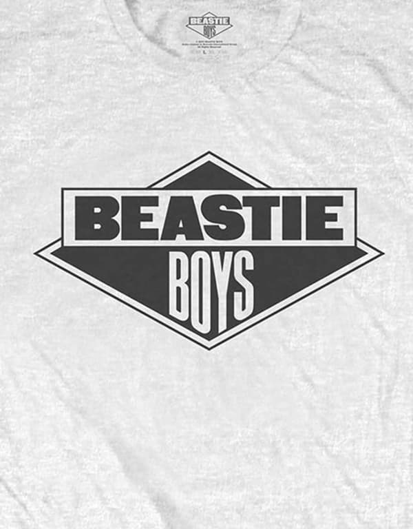 The Beastie Boys T Shirt Black and white Band Logo Official Mens White