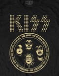 Miniatyrbild 3 av 3: KISS T Shirt Circle Band Logo Official Mens Black