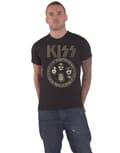 Miniatyrbild 1 av 3: KISS T Shirt Circle Band Logo Official Mens Black