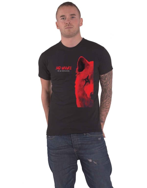 Bad Wolves T Shirt Dear Monsters Band Logo Official Mens Black