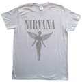 Miniatyrbild 3 av 4: Nirvana T Shirt In Utero Tour Band Logo Official White