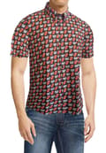Miniatyrbild 1 av 4: The Rolling Stones Casual Shirt Tongue and Logo All over Print Official Black