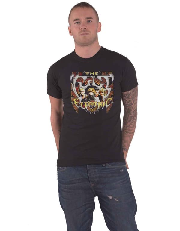 The Cult T Shirt Electric Summer 87 Band Logo Official Mens Black