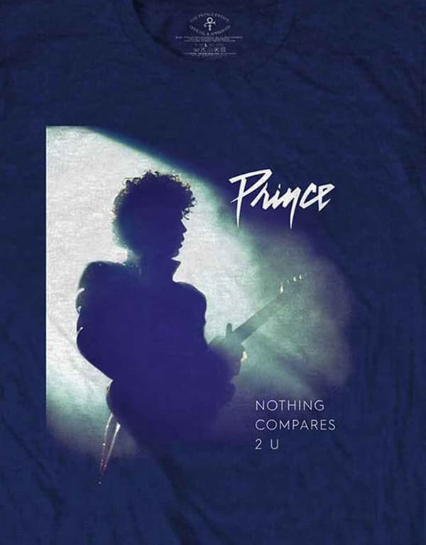 Prince T Shirt Nothing Compares 2 U Logo Official Navy Blue