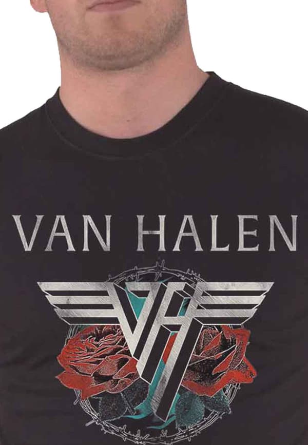 Van Halen T Shirt 84 Tour Band Logo Official Mens Black