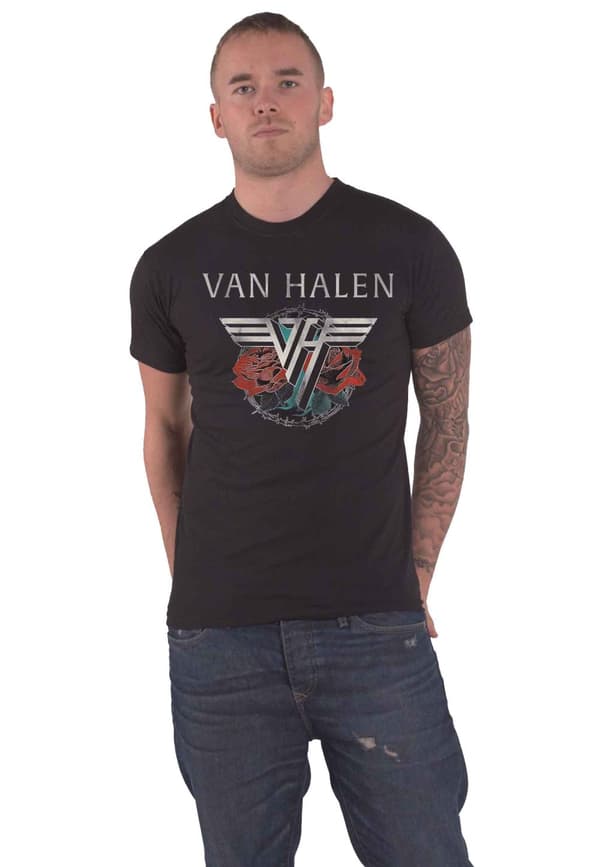 Van Halen T Shirt 84 Tour Band Logo Official Mens Black