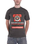 Miniatyrbild 1 av 4: Radiohead T Shirt Never Pick It Up Band Logo Official Mens Charcoal Grey