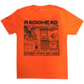 Miniatyrbild 3 av 4: Radiohead T Shirt Gawps Band Logo Official Mens Orange
