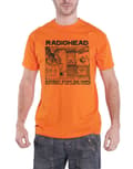 Miniatyrbild 1 av 4: Radiohead T Shirt Gawps Band Logo Official Mens Orange