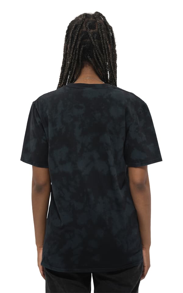 Queen T Shirt Blue Classic Crest Logo Official Dip Dye on Black Unisex