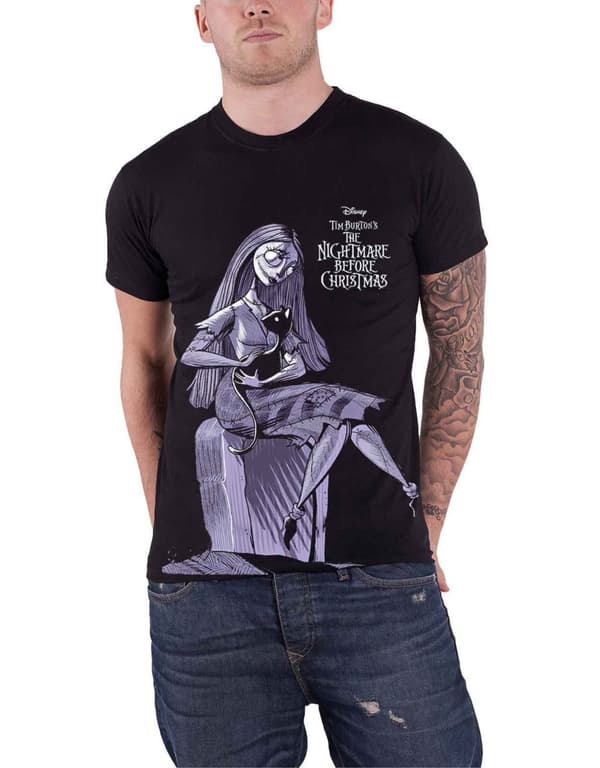 Nightmare Before Christmas Sally Jumbo Official Mens Black T Shirt