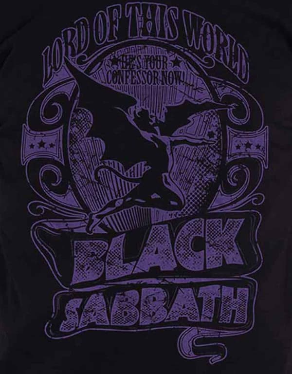 Black Sabbath T Shirt Lord of This World Demon Band Logo Official Unisex Black