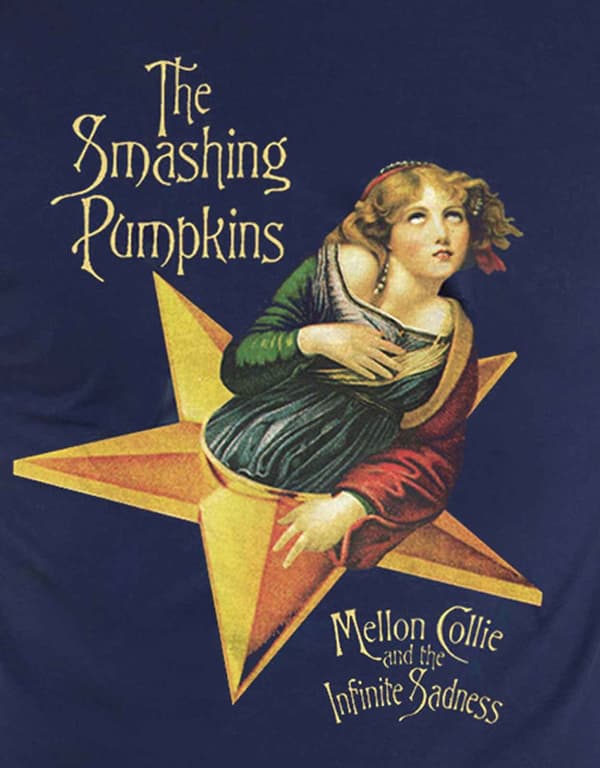 The Smashing Pumpkins T Shirt Mellon Collie Official Mens Navy Blue