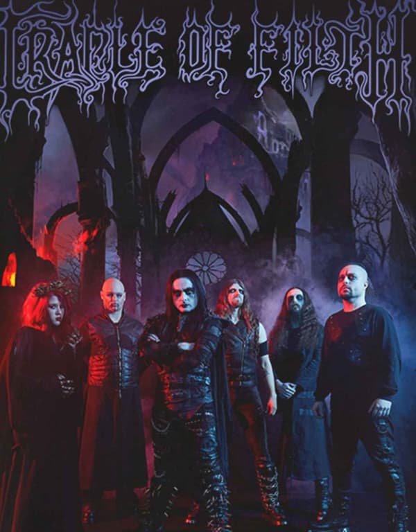 Cradle Of Filth T Shirt Existence Band Logo Official Mens Black Long Sleeve