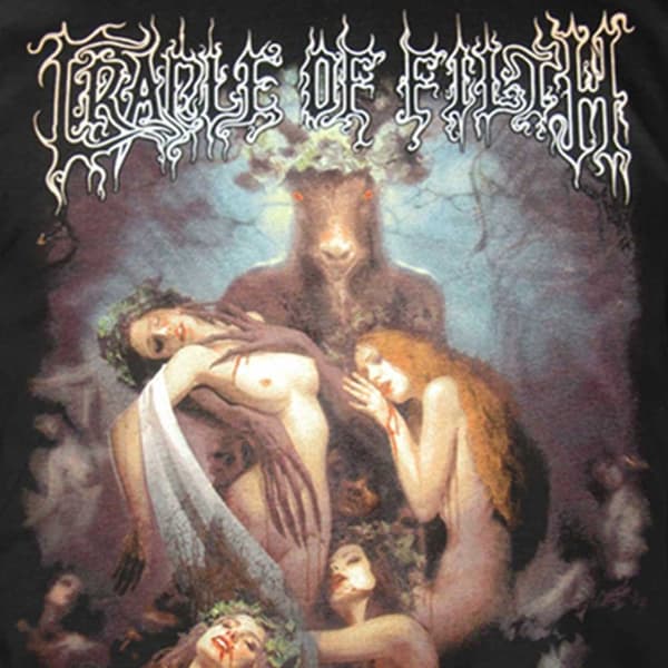 Cradle Of Filth T Shirt Hammer Of The Witches Band Logo Official Mens Black