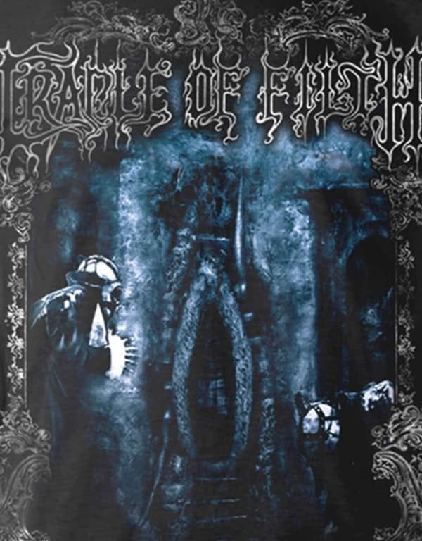 Cradle Of Filth T Shirt Gilded Band Logo Official Mens Black Long Sleeve