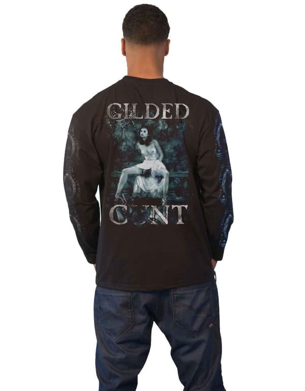 Cradle Of Filth T Shirt Gilded Band Logo Official Mens Black Long Sleeve