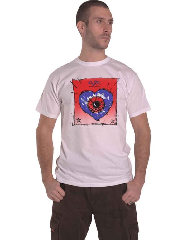 The Cure T Shirt Friday I'm In Love Band Logo Official Mens White White M