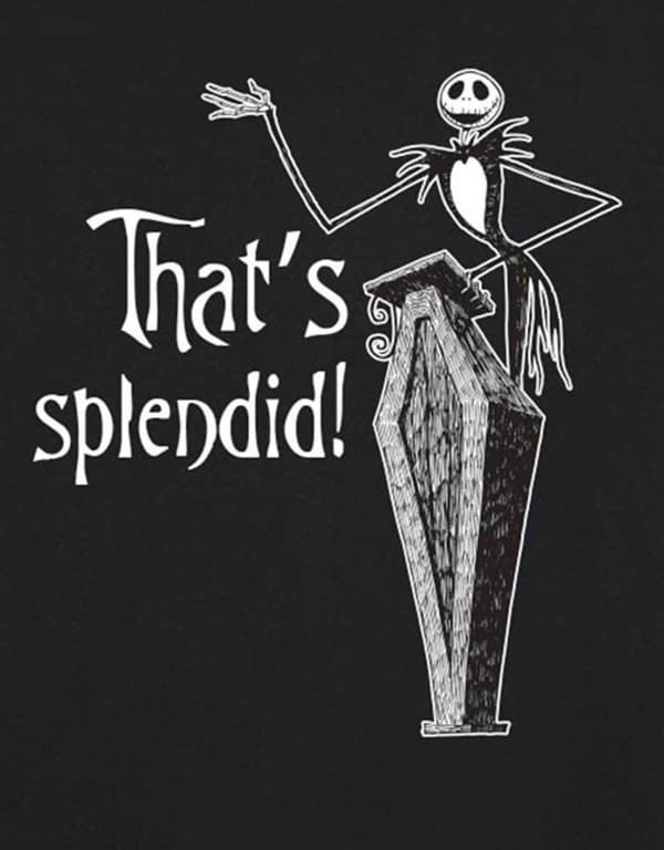 Nightmare Before Christmas T Shirt Splendid Official Disney Mens Black