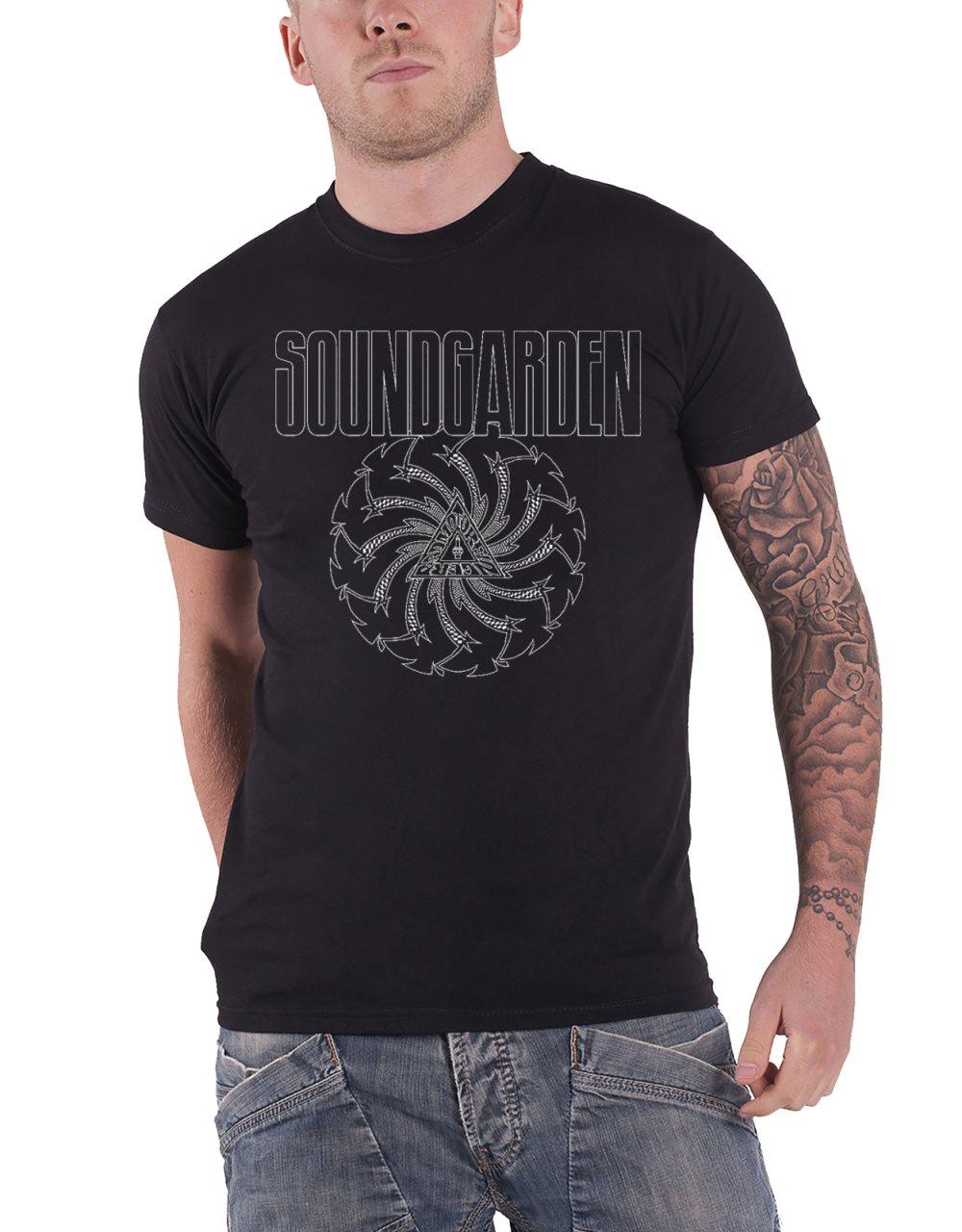 Soundgarden T Shirt Black Blade Motor Finger band logo Official Mens Black M