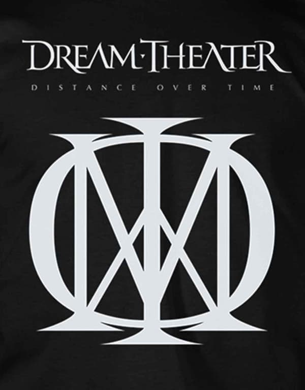 Dream Theater T Shirt Distance Over Time Band Logo Official Mens Black