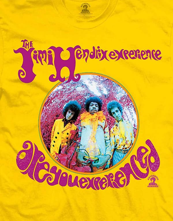 Jimi Hendrix T Shirt Are You Experienced Logo Official Unisex Yellow