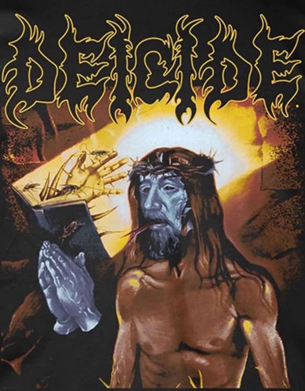 Deicide T Shirt Serpents Of The Light Band Logo Official Mens Black