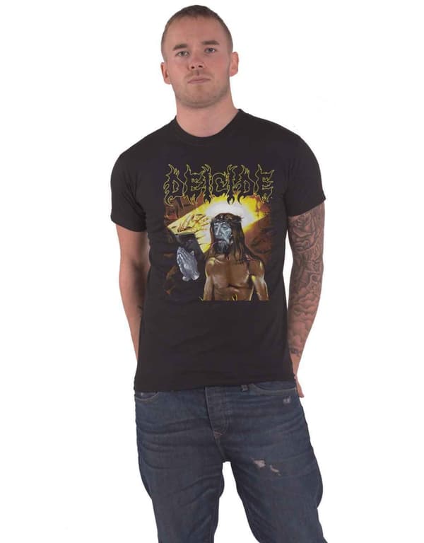 Deicide T Shirt Serpents Of The Light Band Logo Official Mens Black