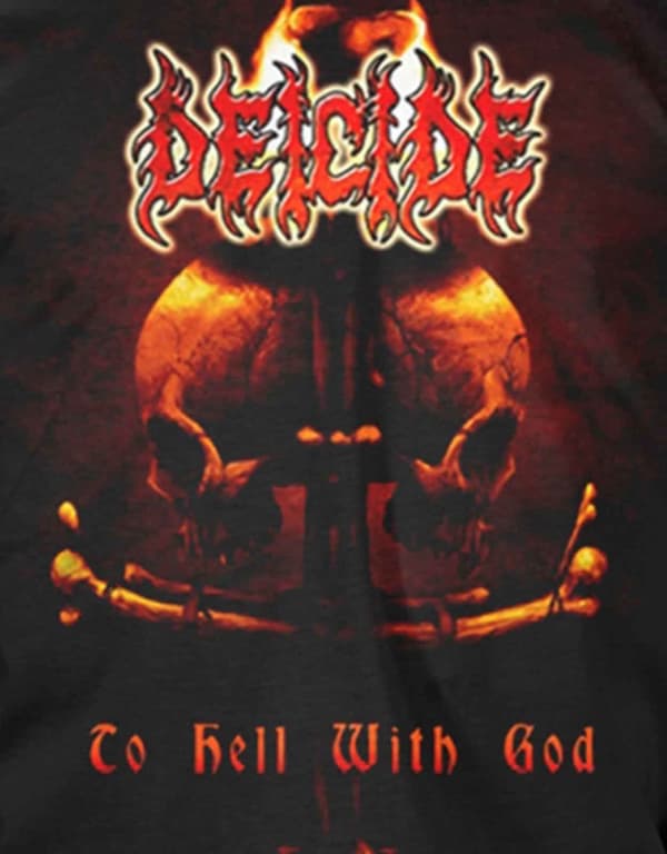 Deicide T Shirt To Hell With God Tour 2012 Band Logo Official Mens Black
