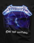 Miniatyrbild 3 av 4: Metallica T Shirt Ride The Lightning Tracks Official Womens Skinny Fit Black M