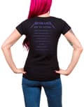 Miniatyrbild 2 av 4: Metallica T Shirt Ride The Lightning Tracks Official Womens Skinny Fit Black M