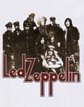 Miniatyrbild 3 av 4: Led Zeppelin T Shirt Zepp II Album Photo Band Logo Official Mens White