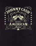 Miniatyrbild 3 av 4: Johnny Cash T Shirt Black American Rebel Classic Logo Official Mens Black
