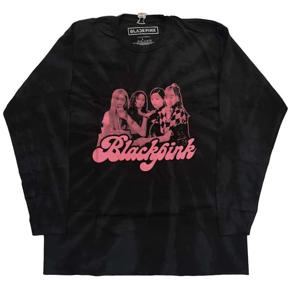BlackPink Unisex Long Sleeved T-Shirt: Photo (Dip-Dye) (XXX-Large)