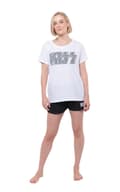 Miniatyrbild 2 av 4: KISS Pyjamas Band Logo Infill Official Womens White & Black