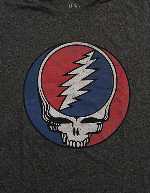 Grateful Dead T Shirt Steal Your Face Classic Logo Official Mens Brindle