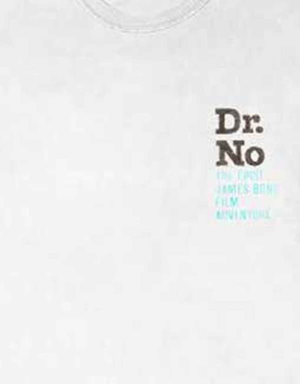 James Bond T Shirt Dr No Movie poster Official Mens White Long Sleeve