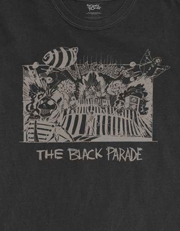 My Chemical Romance T Shirt XV Marching Frame Band Logo Official Mens Black