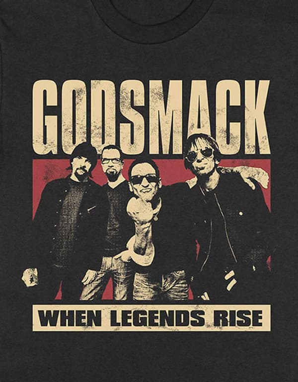 Godsmack T Shirt When Legends Rise Photo Band Logo Official Mens Black