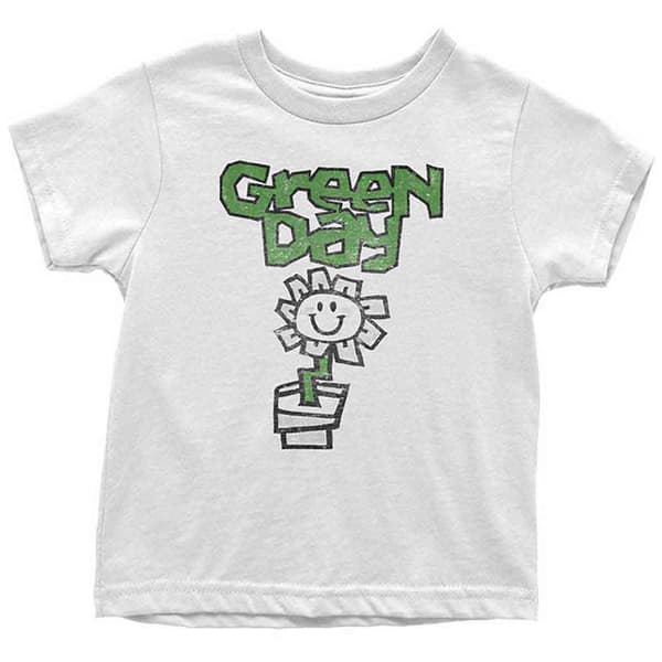 Green Day Kerplunk Flower Pot Logo Kids T Shirt
