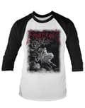 Miniatyrbild 1 av 2: Emperor Baseball T Shirt Rider Band Logo Official Mens White 3/4 Sleeve