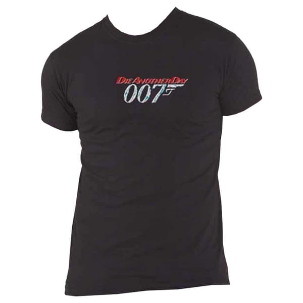james Bond T Shirt Die Another Day Movie Poster Official Mens Black