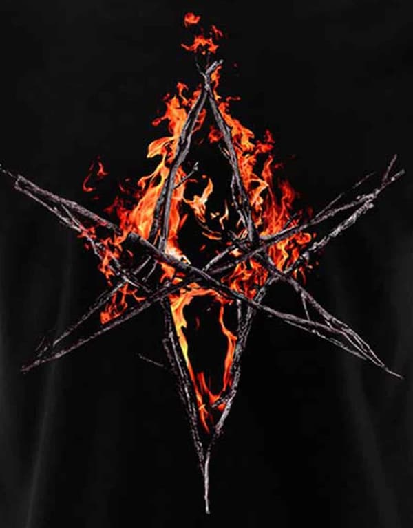 Bring Me The Horizon T Shirt Flaming Hex Band Logo Official Mens Black
